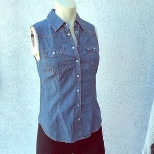 Jean blouse